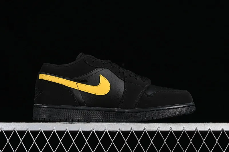 All categories Air Jordan Jordan series basketball shoes Air Jordan 1 Low Z version Air Jordan 1 Low AJ1 Joe 1 black gold hook low-top cultural leisure sports sneakers 553558-071